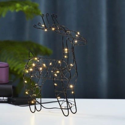 Eglo - LED-joulukoriste 40xLED/0,06W/3xAA