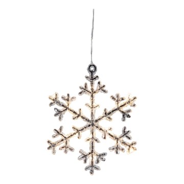 Eglo - LED joulukoriste ICY 16xLED/0,064W/3xAA