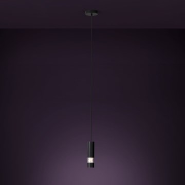 Eglo - LED-kattokruunu johdossa 1xGU10/4,6W/230V musta