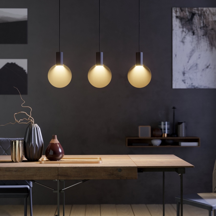 Eglo - LED-kattokruunu johdossa 3xGU10/4,5W/230V 3000K