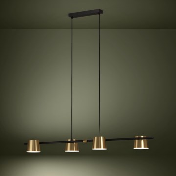 Eglo - LED-kattokruunu johdossa 4xGU10/4,6W/230V 3000K kulta