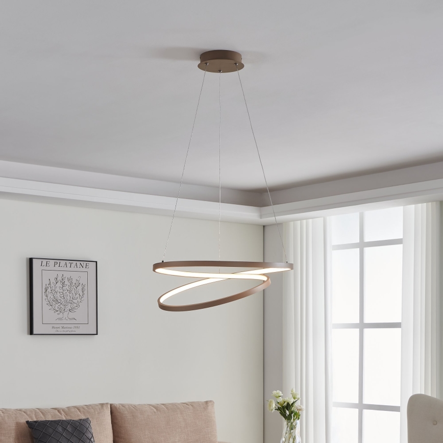 Eglo - LED-kattokruunu johdossa LED/36W/230V 3000K beige