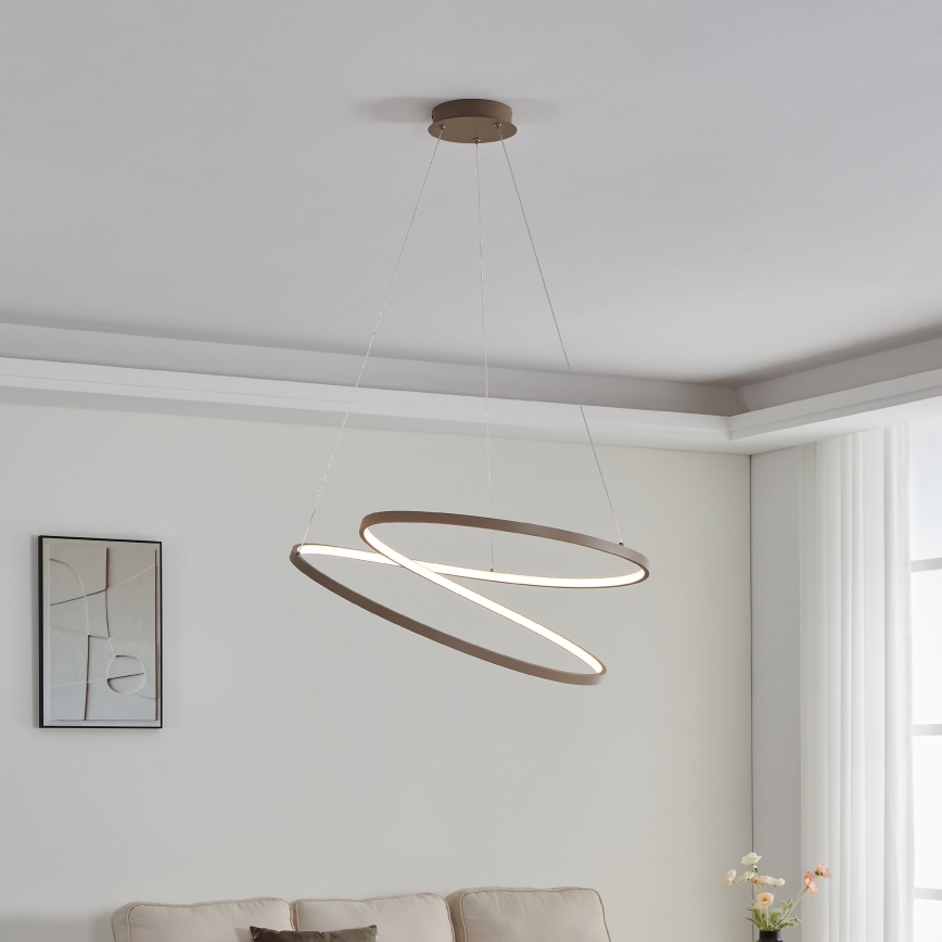 Eglo - LED-kattokruunu johdossa LED/42W/230V 3000K beige