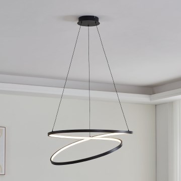 Eglo - LED-kattokruunu johdossa LED/42W/230V 3000K musta