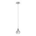 Eglo - LED-kattokruunu johdossa MY CHOICE 1xE14/4W/230V mattakromi/valkoinen/musta