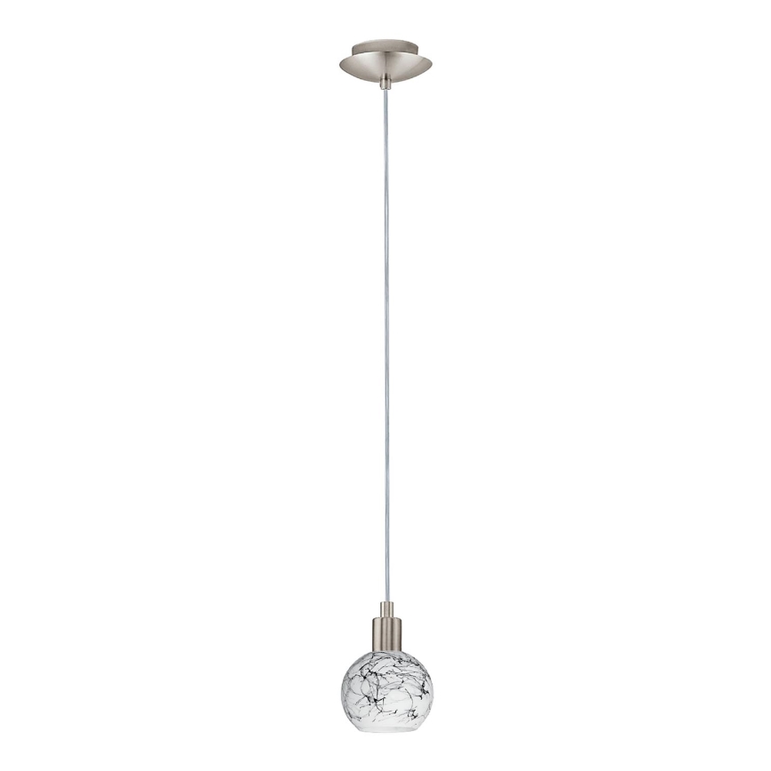 Eglo - LED-kattokruunu johdossa MY CHOICE 1xE14/4W/230V mattakromi/valkoinen/musta