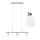 Eglo - LED-kattokruunu johdossa MY CHOICE 3xE14/4W/230V mattakromi/valkoinen