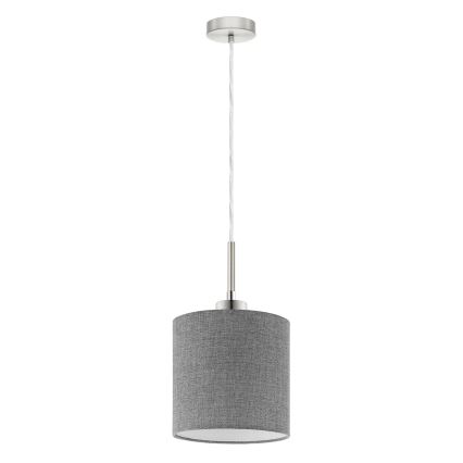 Eglo - LED-kattokruunu johdossa TUNJA 1xE27/60W/230V harmaa