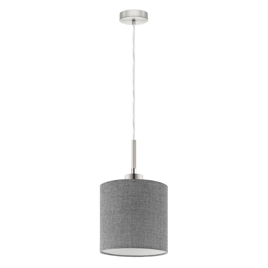 Eglo - LED-kattokruunu johdossa TUNJA 1xE27/60W/230V harmaa
