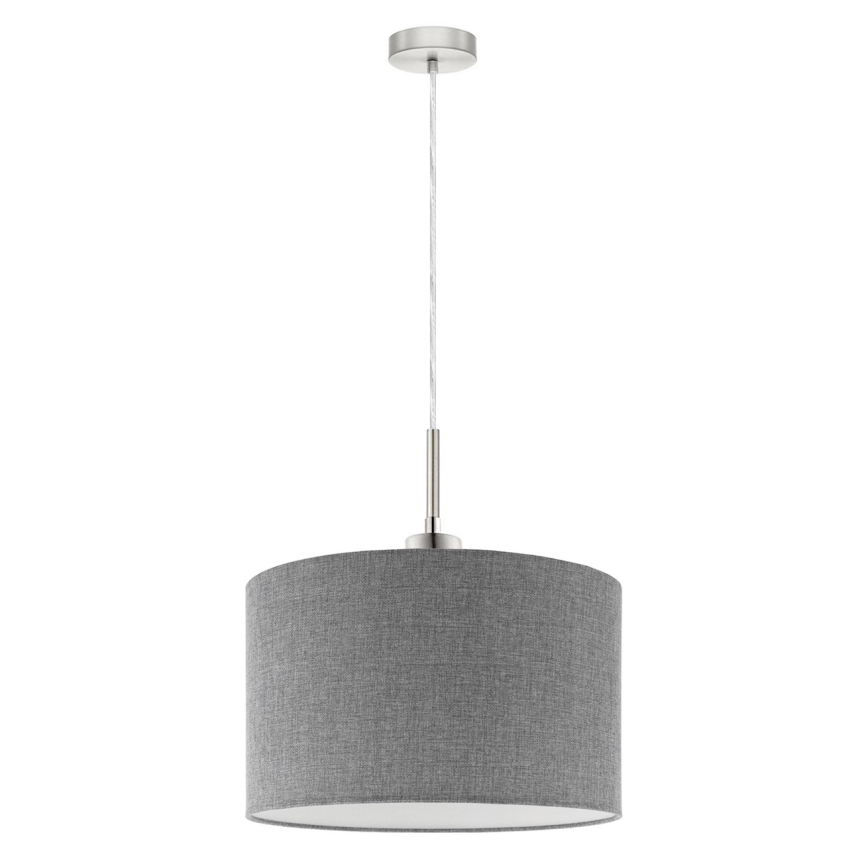 Eglo - LED-kattokruunu johdossa TUNJA 1xE27/60W/230V harmaa