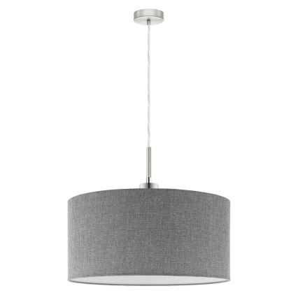 Eglo - LED-kattokruunu johdossa TUNJA 1xE27/60W/230V harmaa