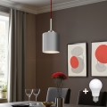 Eglo - LED-kattokruunu johdossa TUNJA 1xE27/60W/230V harmaa