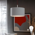 Eglo - LED-kattokruunu johdossa TUNJA 1xE27/60W/230V harmaa
