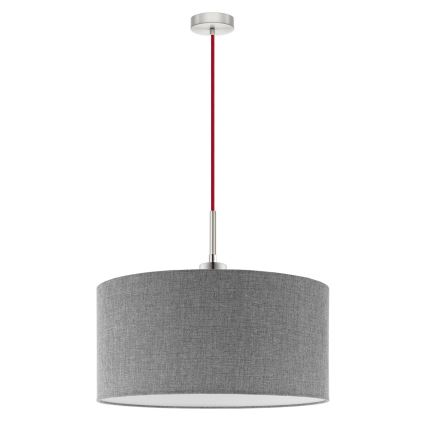 Eglo - LED-kattokruunu johdossa TUNJA 1xE27/60W/230V harmaa
