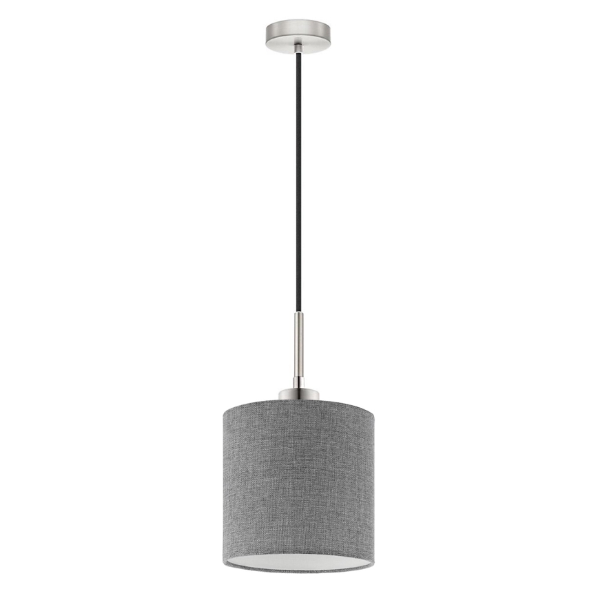 Eglo - LED-kattokruunu johdossa TUNJA 1xE27/60W/230V harmaa