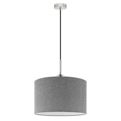 Eglo - LED-kattokruunu johdossa TUNJA 1xE27/60W/230V harmaa