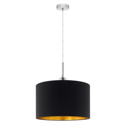 Eglo - LED-kattokruunu johdossa TUNJA 1xE27/60W/230V musta