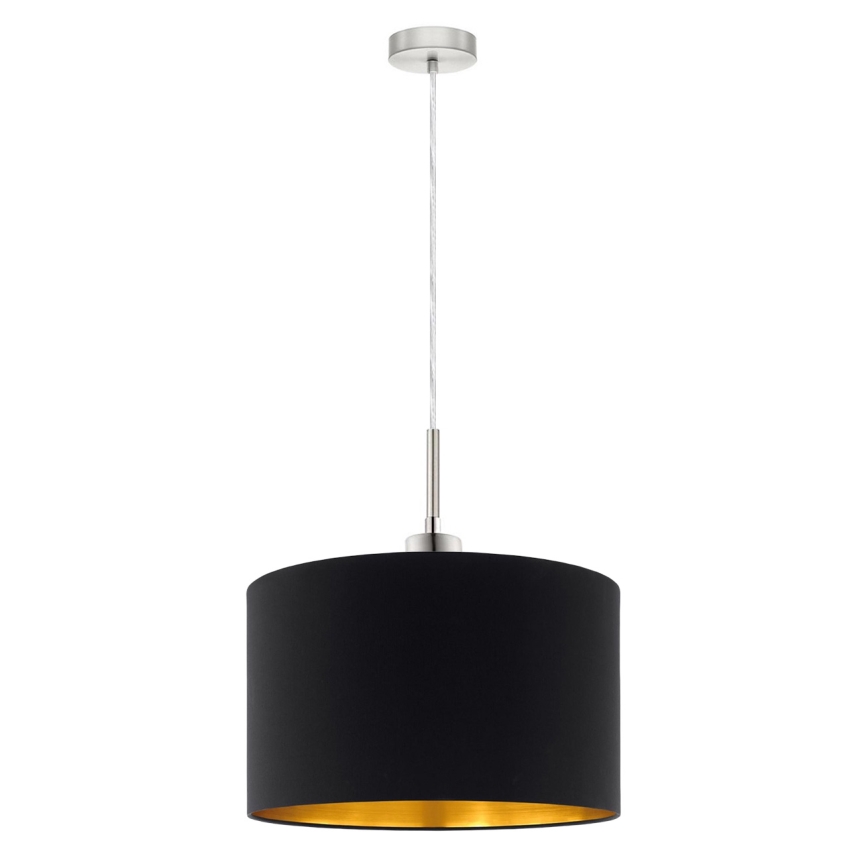 Eglo - LED-kattokruunu johdossa TUNJA 1xE27/60W/230V musta