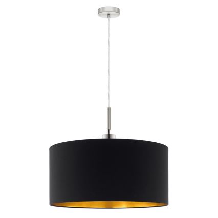 Eglo - LED-kattokruunu johdossa TUNJA 1xE27/60W/230V musta