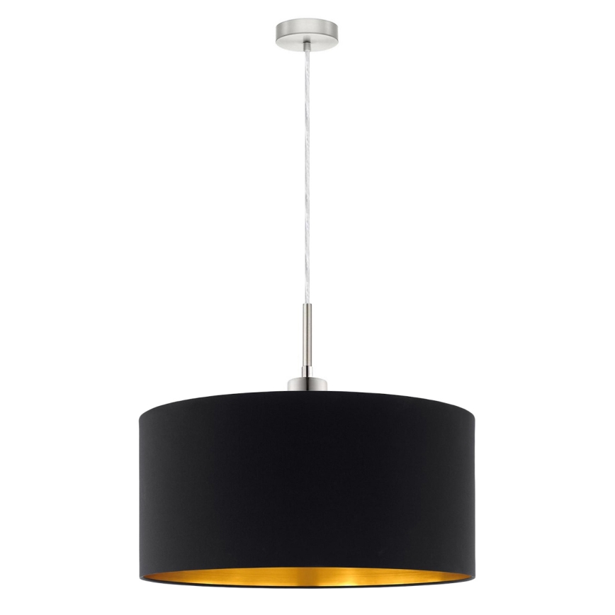 Eglo - LED-kattokruunu johdossa TUNJA 1xE27/60W/230V musta