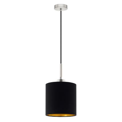 Eglo - LED-kattokruunu johdossa TUNJA 1xE27/60W/230V musta