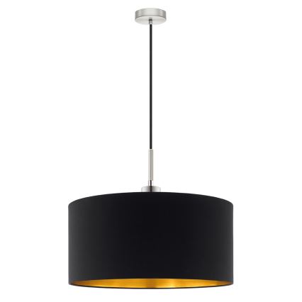 Eglo - LED-kattokruunu johdossa TUNJA 1xE27/60W/230V musta