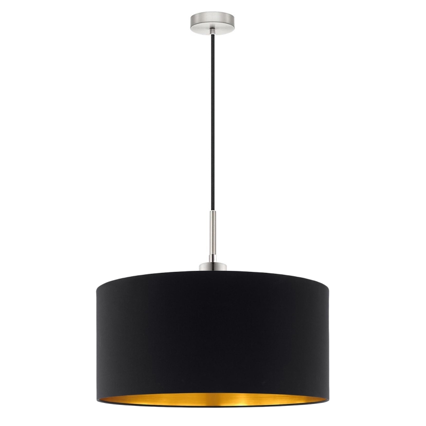 Eglo - LED-kattokruunu johdossa TUNJA 1xE27/60W/230V musta