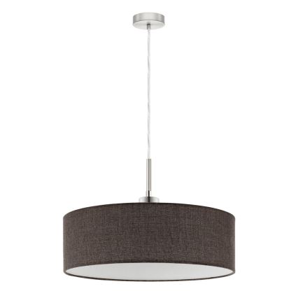 Eglo - LED-kattokruunu johdossa TUNJA 1xE27/60W/230V ruskea