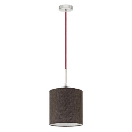 Eglo - LED-kattokruunu johdossa TUNJA 1xE27/60W/230V ruskea