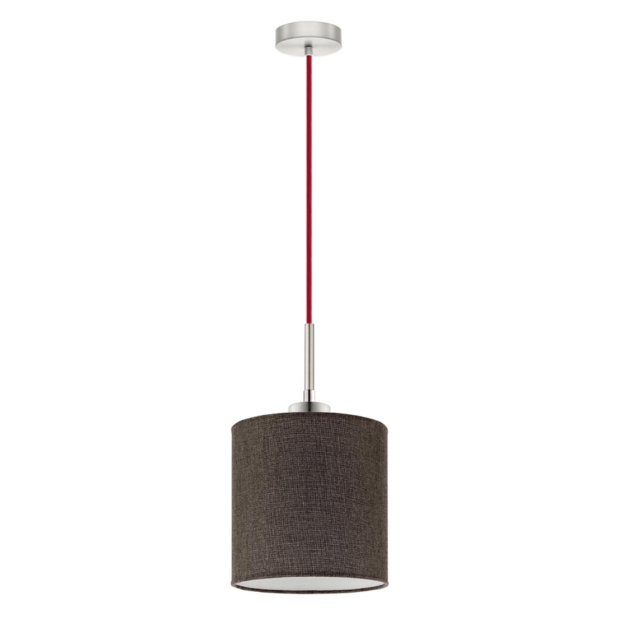Eglo - LED-kattokruunu johdossa TUNJA 1xE27/60W/230V ruskea