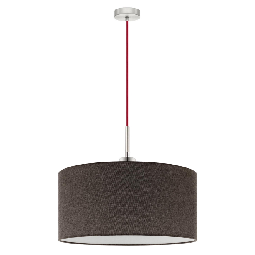 Eglo - LED-kattokruunu johdossa TUNJA 1xE27/60W/230V ruskea