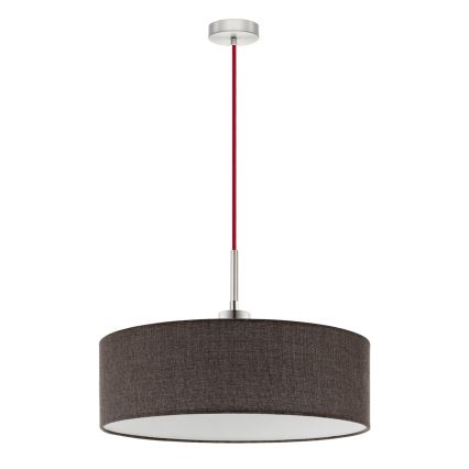 Eglo - LED-kattokruunu johdossa TUNJA 1xE27/60W/230V ruskea