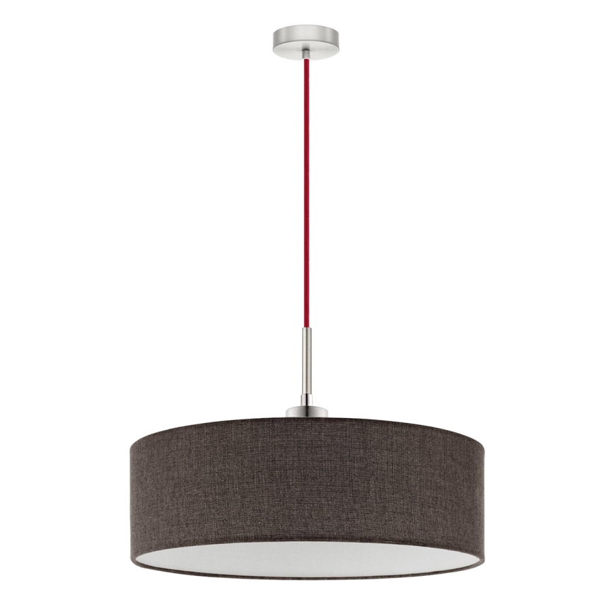 Eglo - LED-kattokruunu johdossa TUNJA 1xE27/60W/230V ruskea
