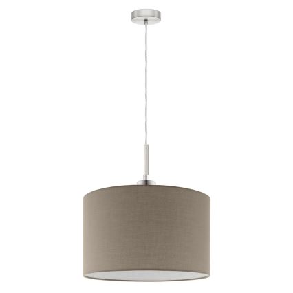 Eglo - LED-kattokruunu johdossa TUNJA 1xE27/60W/230V taupe