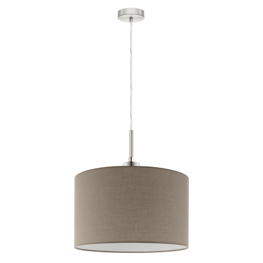 Eglo - LED-kattokruunu johdossa TUNJA 1xE27/60W/230V taupe