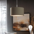 Eglo - LED-kattokruunu johdossa TUNJA 1xE27/60W/230V taupe