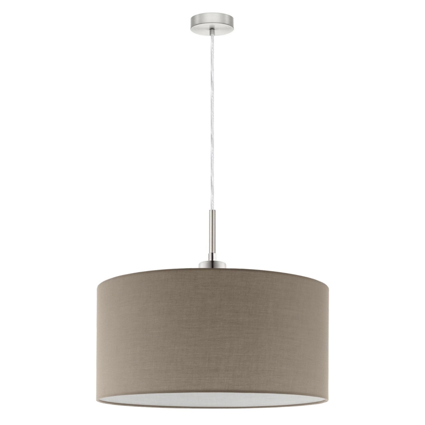 Eglo - LED-kattokruunu johdossa TUNJA 1xE27/60W/230V taupe