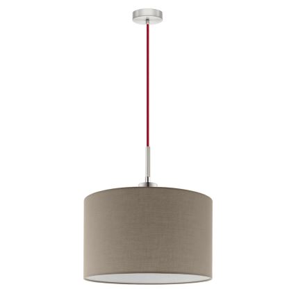 Eglo - LED-kattokruunu johdossa TUNJA 1xE27/60W/230V taupe