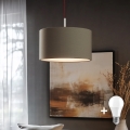 Eglo - LED-kattokruunu johdossa TUNJA 1xE27/60W/230V taupe