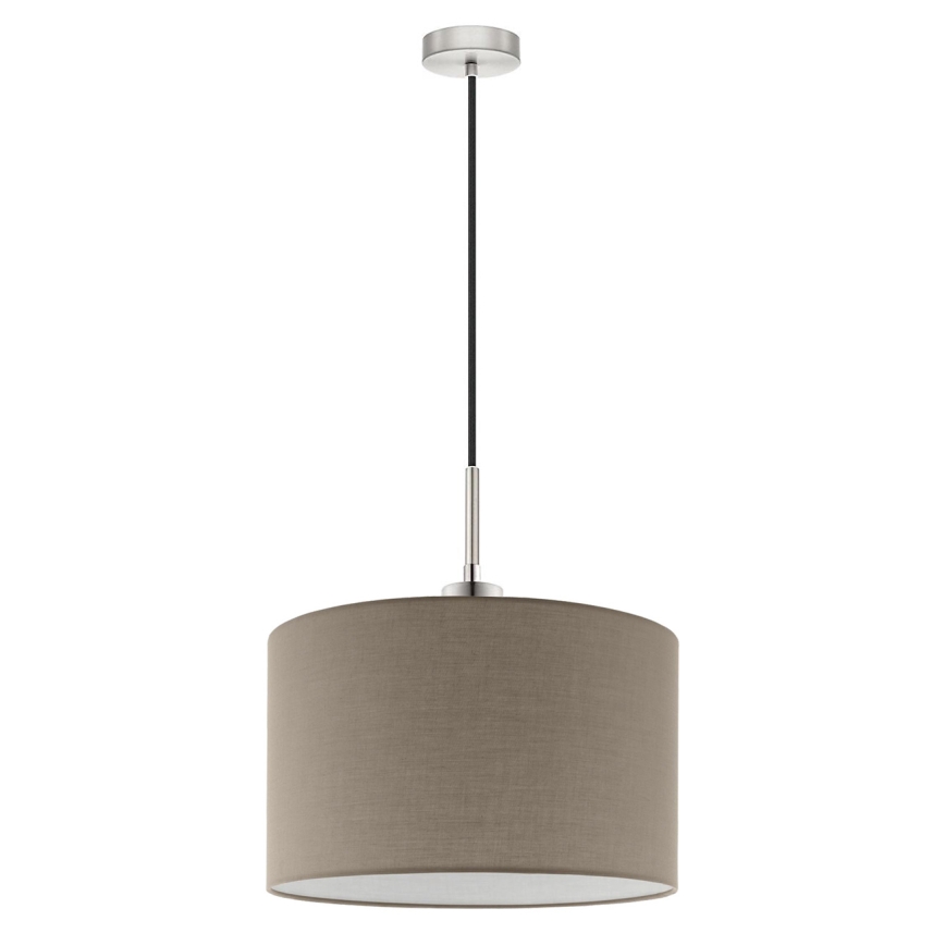Eglo - LED-kattokruunu johdossa TUNJA 1xE27/60W/230V taupe