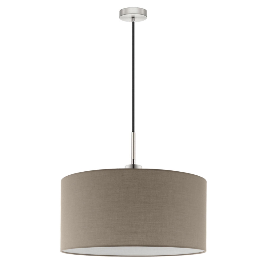 Eglo - LED-kattokruunu johdossa TUNJA 1xE27/60W/230V taupe