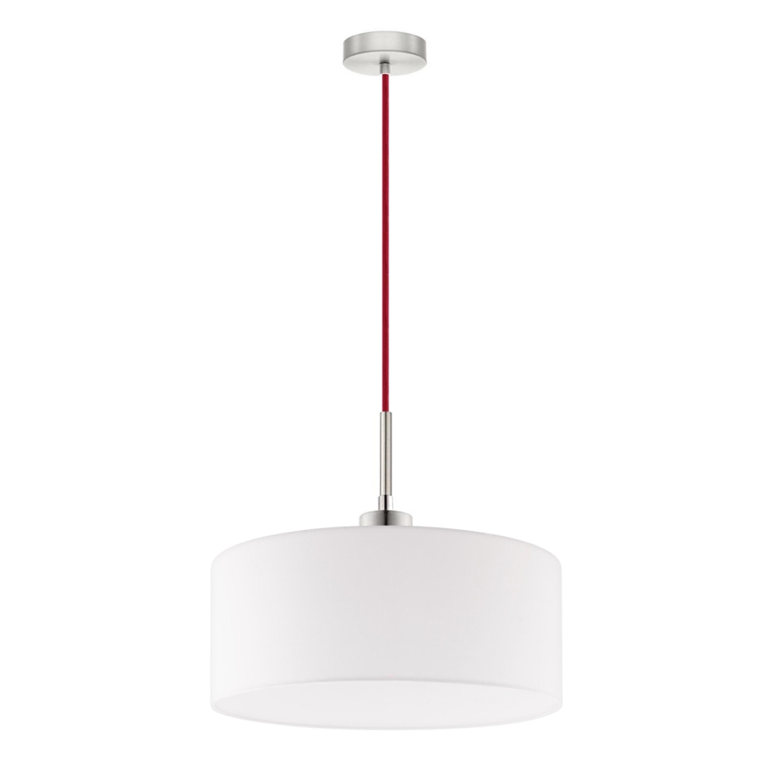 Eglo - LED-kattokruunu johdossa TUNJA 1xE27/60W/230V valkoinen