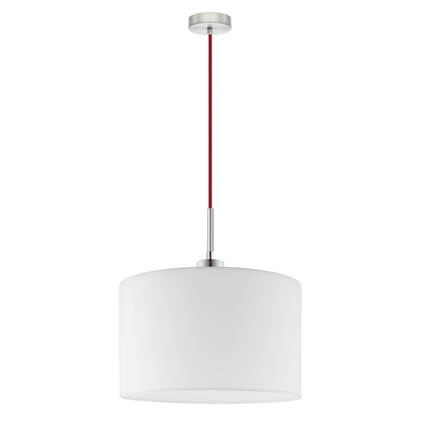 Eglo - LED-kattokruunu johdossa TUNJA 1xE27/60W/230V valkoinen