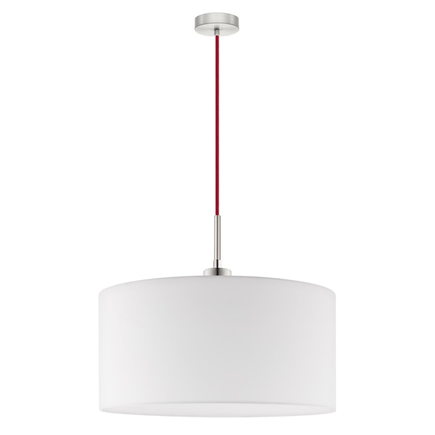 Eglo - LED-kattokruunu johdossa TUNJA 1xE27/60W/230V valkoinen