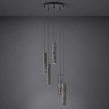 Eglo - LED-kattokruunu narussa 5xGU10 / 4,5W / 230V