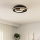 Eglo - LED-kattovalaisin 1xLED/14W/230V + 1xLED/8,5W halkaisija 38 cm musta/kulta