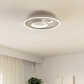 Eglo - LED-kattovalaisin 1xLED/14W/230V + 1xLED/8,5W halkaisija 38 cm valkoinen