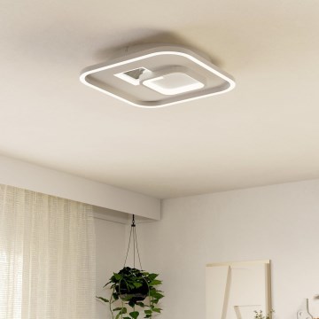 Eglo - LED-kattovalaisin 1xLED/16,2W/230V + 1xLED/9,2W 38x38 cm valkoinen