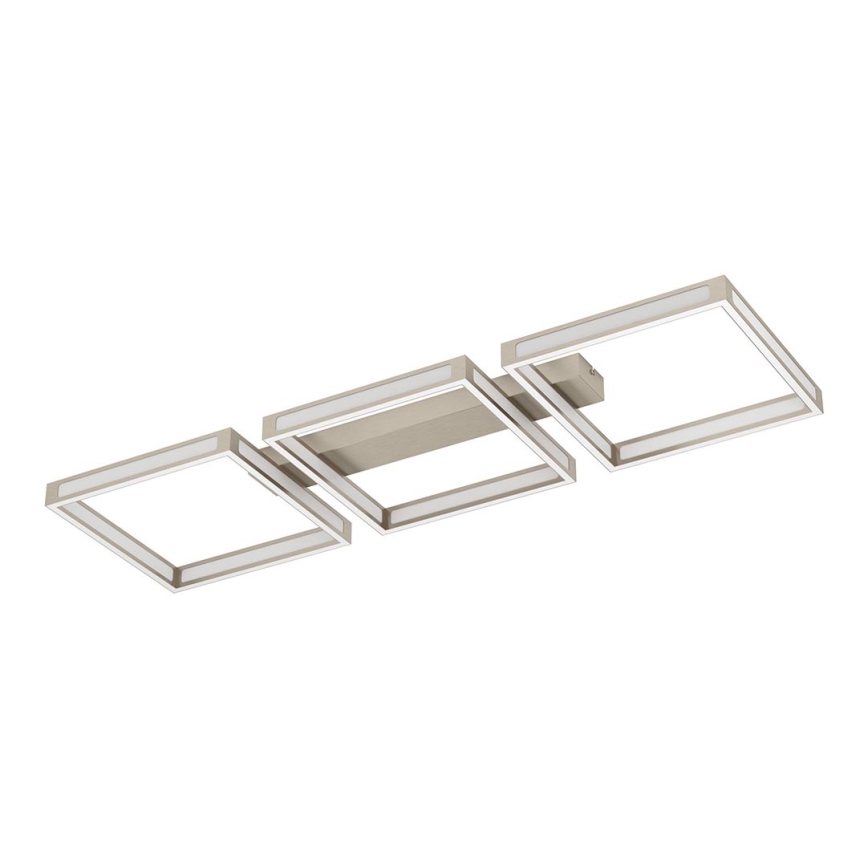 Eglo - LED-kattovalaisin 3xLED/11,2W/230V mattakromi