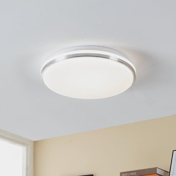 Eglo - LED-kattovalaisin kylpyhuoneeseen LED/15,6W/230V IP44 kiiltävä kromi